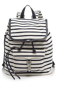 Black And White Striped Backpack Purse Hold Everything Backpacks For Your Next Weekend Getaway Rebecca Minkoff Backpack Striped Backpack Navy Blue Backpacks