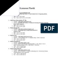 Maybe you would like to learn more about one of these? Daftar Perusahaan Boneka Pdf Jakarta