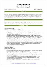 Nurse Care Manager Resume Samples Qwikresume