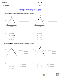 Angles of triangles halloween riddle worksheet this riddle worksheets covers the various angles inside and outside of triangles. Geometry Worksheets Triangle Worksheets