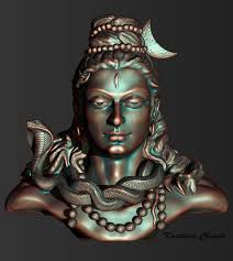 Om Nama Shiva 3d Model Artist Kaustava Chanda Shiva Statue Shiva Parvati Images Shiva Shakti