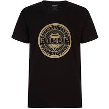 Balmain Black And Gold T Shirt Pin On My Polyvore Finds