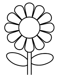 The flower coloring pages templates are ideal for both kids and adults. Printable Simple Flower Coloring Pages Coloring And Malvorlagan