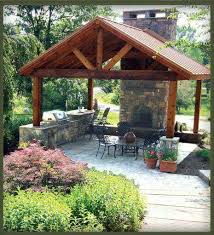 Outdoor Fireplace And Kitchen Under Pergola Green Turf Irrigation Www Greenturf Com Services Backyard Patio Backyard Outdoor Patio