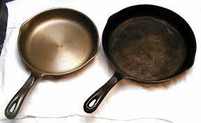 The wax needs to be removed with a scourer in hot water and washing up liquid before seasoning can take place. Seasoning Cookware Wikipedia
