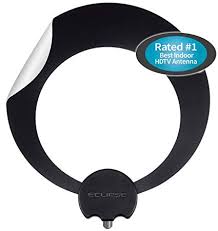 Antennas Direct Clearstream Eclipse Tv Antenna 35 Miles 55 Km Range Multi Directional Grips To Walls Windows With Sure Grip Strip 12 Ft Rg 6