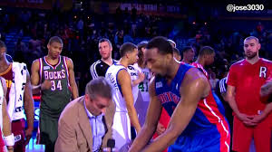 The best gifs for andre drummond. Bbva Risingstars Mvp Trophy Failure Andre Drummond W Tim Hardaway Jr Youtube