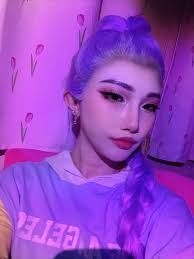 Wig testing for Rumi 💜 &bwoi the wig is heavy 🤧 #cosplay #rumi  #kpopdemonhunters #costest