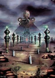 Pin By Wesley Smith On Pulp Art Cthulhu Art Dark Fantasy Art Fantasy Landscape