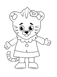 Coloriages Dany Le Tigre Imprimer Le Village De Dany