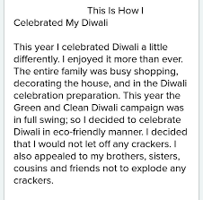 Based upon my experience working at here you will find german essays, and what you might need if you are still unhappy with your. My Diwali Celebration Easy Essay In Simple Past Tense Brainly In