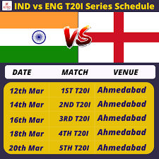 The england cricket team will tour india from february to march 2021 to play 4 test matches, 3 one day international (odi) and 5 t20 international (t20i) matches. India Vs England Series 2021 Cricket Returns To The Country After 10 Months