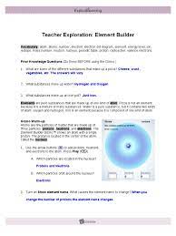 >>>go to explorelearning.com and open the element builder gizmo. Wk2q1elementbuilderassignmentgizmodone Atoms Proton