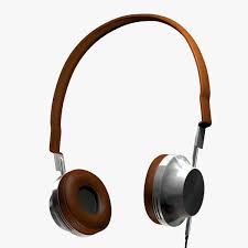 Headphones Leather Steel 3d Model Headphones Leather 3d Model