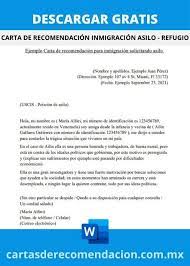 El formato de cartas de recomendacion para migracion contiene una introducción, cuerpo con párrafo(s) y una conclusión. Cartas De Recomendacion Inmigracion Ejemplos 2021