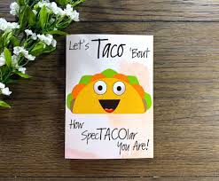 Handmade Greeting Card For Father S Birthday Let S Taco About Your Birthday Silly Pun Celebration Handmade Greeting Card Happy Fathers Day Cards Diy Father S Day Cards Birthday Card Puns