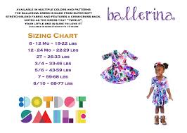 Ballerina Size Chart Dotdotsmile Dots Dot Dot Smile