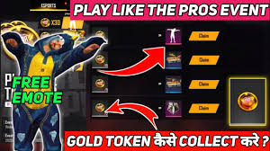 Free fire is a battle royale mobile game that was released back in 2017. Free Fire New Event Play Like The Pros How To Collect Ffic Gold Token How To Exchange Gold Token Youtube