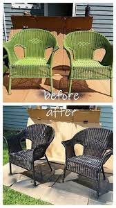 Painting wicker is a little bit different than painting other surfaces. How To Spray Paint Resin Wicker Chairs If You Dare Wicker Patio Furniture Painted Outdoor Furniture Outdoor Wicker Furniture