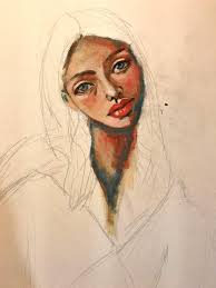 A lot more to go but excited where it's going!!! Made up this song up  yesterday 😎 . . . #artist #painter #wip #acrylicpaintingoncanvas #portrait  #bear #michaelshapcott