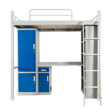 Got this bed for my daughter and she loves it! China Adult Metal Dormitory Bunk Bed Metal Twin Beds With Desk Stair Locker China Furniture Bunk Beds Miller Bunk Beds