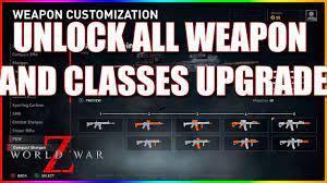 Using a weapon during missions in world war z will level it, but upgrades will cost supplies. World War Z Unlock All Weapon And Classes Upgrade Youtube