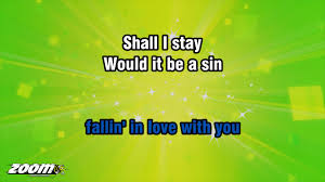 Take my hand, take my whole life, too. I Can T Help Falling In Love With You