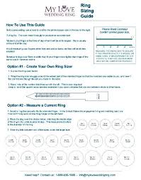 Ring Size Guide Free Ring Sizer My Love Wedding Ring