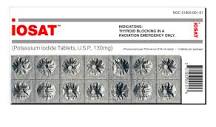 iOSAT™ Potassium Iodide tablets - 130mg; foil-sealed; 2032 exp.