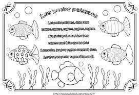 Comptine Les Petits Poissons Illustree Par Nounoudunord Comptines Comptine Poisson Comptine Illustree