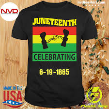 Check out our juneteenth shirts selection for the very best in unique or custom, handmade pieces from our clothing shops. Official Juneteenth Celebrating Black Freedom 1865 Flag T Shirt Nvdteeshirt