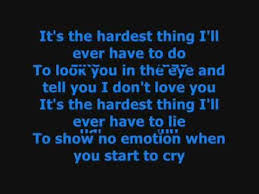 The Hardest Thing 98 Degrees Lyrics Playlist Lyrics Interesting Quotes Soundtrack To My Life