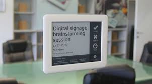Digital Signage How We Built An E Paper Room Booking System With Google Calendar Visionect Meeting Room Booking System Signage Digital Signage