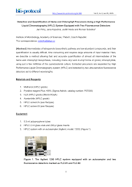 You'll need a screaming hot, clean oven. Pdf Detection And Quantification Of Heme And Chlorophyll Precursors Using A High Performance Liquid Chromatography Hplc System Equipped With Two Fluorescence Detectors