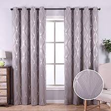 Daringone extra long shower curtain 84 inch,stripe shower curtain for bathroom showers and bathtubs,black white piano keys strip. Anjee Grey Blackout Curtains 84 Inch Long For Bedroom With Geometric Pattern Blackout Window Drapes With Curtains Curtains Living Room Grey Blackout Curtains