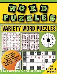 They feature fun puzzles of all types that'll keep you entertained. Word Puzzles Variety Word Puzzles Solutions Media Clarity 9781544741437 Amazon Com Books
