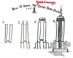 How To Draw A Good Enough Empire State Building Empire State Building Drawing Empire State Building Drawing Tutorial