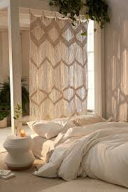 Meadowsweet Macrame Panel Bohemian Bedroom Decor Boho Curtains Bohemian Home