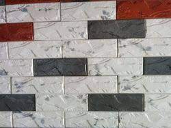 In this project, is the production of bricks, shaped brick and block, shaped brick, tile blocks. Grey Omaxe Brick Shape Wall Tile Rs 45 Square Feet Omaxe Designer Tile Id 12300115248
