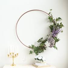 These hoop wreaths are so versatile. Metal Hoop Wreath Floral Hoop Wedding Hoop Efavormart