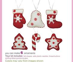 Christmas Ornament Diy Kit Felt Christmas Ornament Kids Diy Kit Sewing Craft Christmas Craft Christmas Craft Kit Felt Christmas Ornaments Christmas Crafts