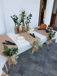 Hochzeit Goldflaschen Sackleinen Und Grun 50anniversary Hochzeit Goldflas