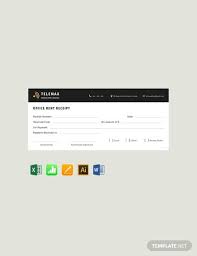 Free Office Rent Receipt Template Pdf Word Doc Excel Apple Mac Pages Apple Numbers Illustrator Receipt Template Word Doc Templates