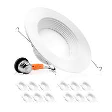 Maybe you would like to learn more about one of these? Parmida 12 Pack 5 6 Inch Dimmable Led Recessed Lighting Retrofit Downlight Baffle Trim 12w 100w Replacement Ceiling Can Lights 1000lm Energy Star Etl Listed 5 Year Warranty 2700k Buy Online In Botswana At