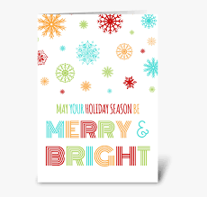 Colorful Merry Bright Christmas Card Greeting Card Hometex Hd Png Download Transparent Png Image Pngitem