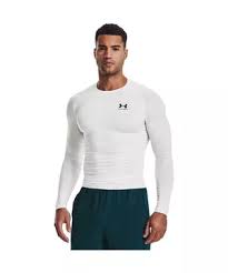 Under Armour Men's "White" HeatGear Long-Sleeve Compression Shirt - Hibbett  | City Gear