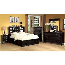 6 pc queen bed set distinguishes itself with casual contemporary style & a rich dark espresso finish. Foa Dinklage 4pc Espresso Wood Bedroom Set Queen Nightstand Dresser Mirror Idf 7059q 4pc