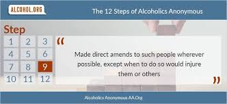 What Is Step 9 Of Alcoholics Anonymous