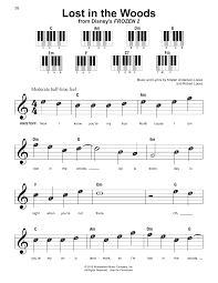 Lost In The Woods From Disney S Frozen 2 Sheet Music Jonathan Groff Super Easy Piano Sheet Music Violin Sheet Music Easy Piano Songs
