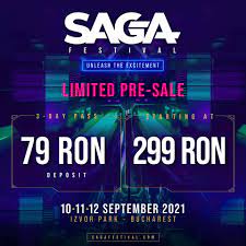 Previously announcing a lineup filled to the brim with top tier talent and the biggest artists in the world right now, they have just dropped in another name in the form. Saga Festival Get Your 3 Day Pass For Just 79 Ron Facebook